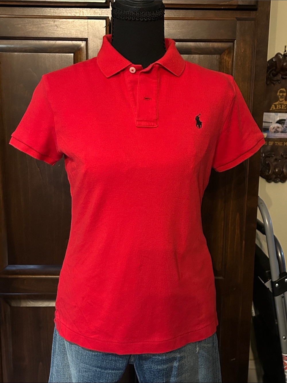 Polo by Ralph Lauren Red Short Sleeve Classic Polo Top Sz S